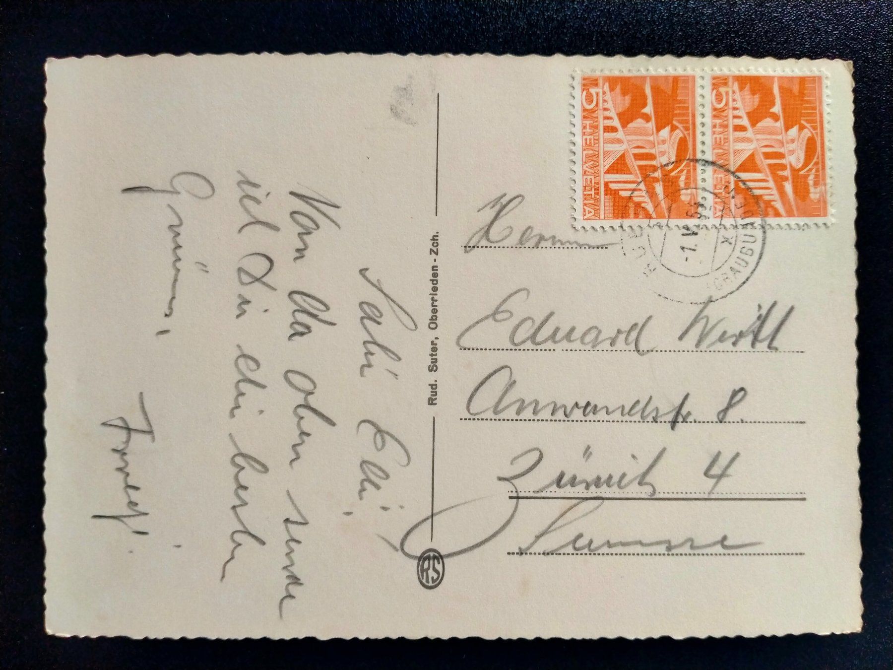 Cartes postales: Bugnei bei Sedrun - mit EisenbahnAK  Bahn Graubünden – D'occasion à Küssnacht am Rigi par cartolina-1 1