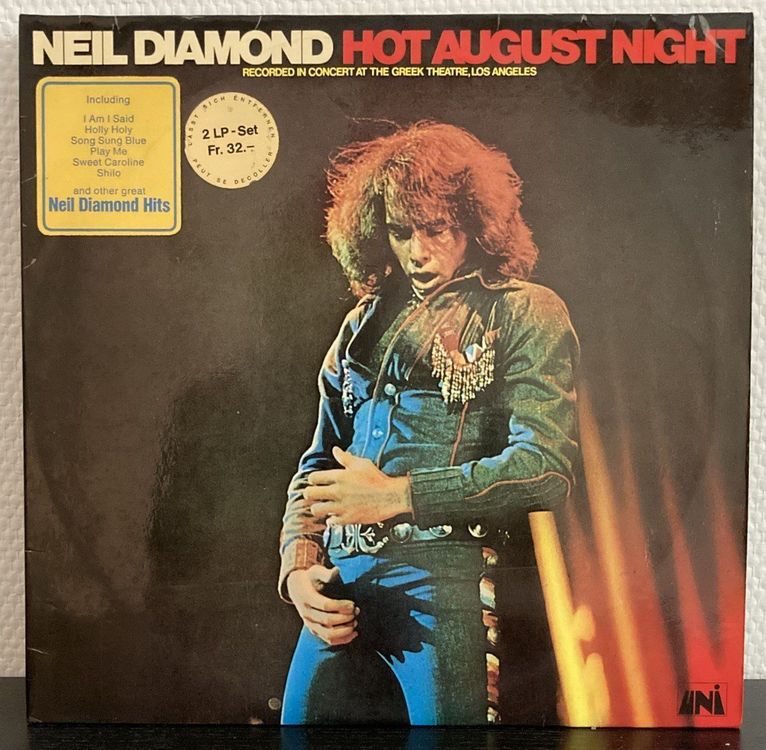 Neil Diamond Hot August Night DoppelLP °1972° Kaufen auf Ricardo