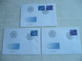 1991 3 FDC Europamarken Satz & Einzelmarken SBK 812 - 813
