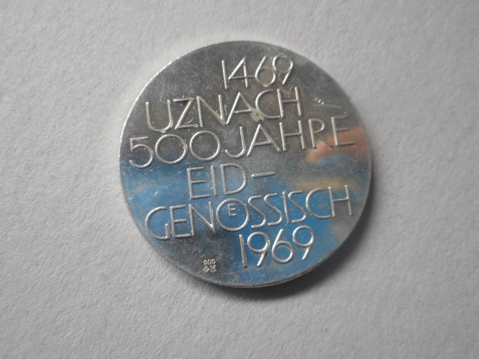 Medaglie: 1969 silber  Uznach 500 Jahre Eidgenossenschaft – Nuovo (secondo la descrizione) da Kriegstetten venduto da pizlad2010