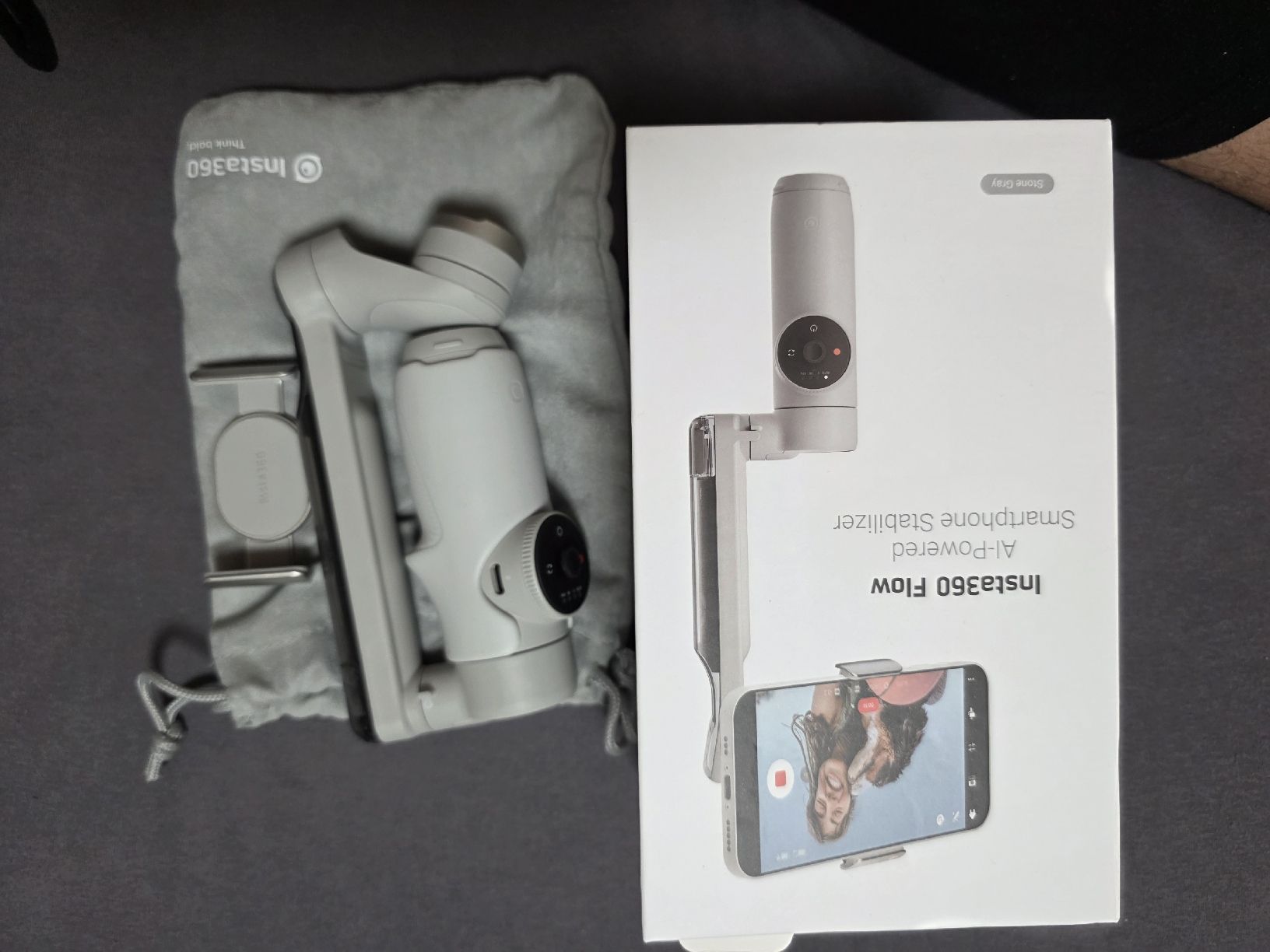 Insta360 Action Cam: Insta360 Flow AI Smartphone Stabilizer Stone Gray New – Nuovo (secondo la descrizione) da Lenzburg venduto da Istvanl85 6