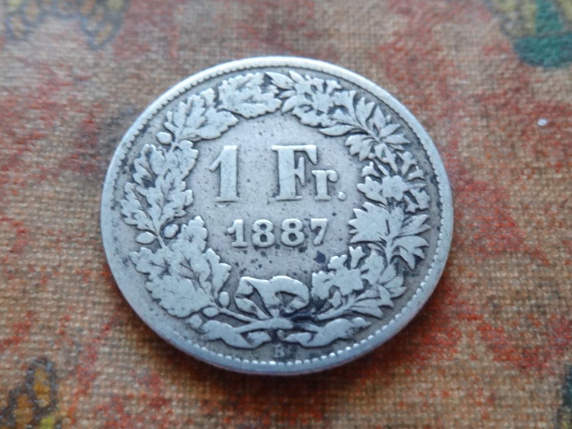 Tutti le monete: 1 Fr. 1887   (A) – Usato da Romanel-sur-Lausanne venduto da Swift13