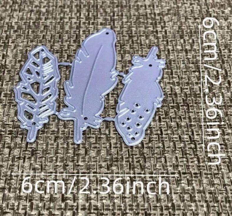 Sciablone: 3 Ferdern  - Stanzschablone – Nuovo e nell'imballaggio originale da Frenkendorf venduto da jazzplatten 1