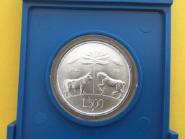 ITALIA***500 Lire gedenkmünzen silber 835 *Virginio  Marone