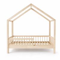 Kinderbett Kinvi Hausbett aus Naturholz: Skandi. Design