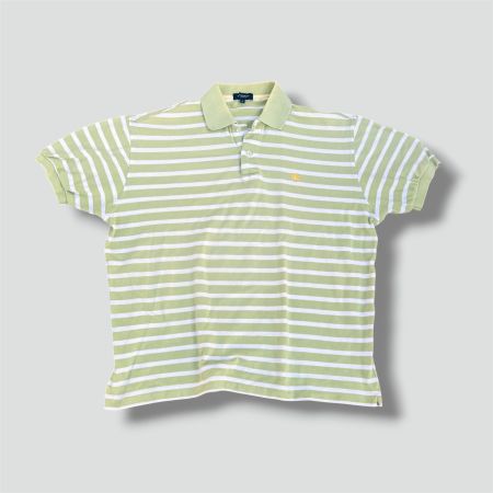 Burberry London vintage 90s striped poloshirt retro