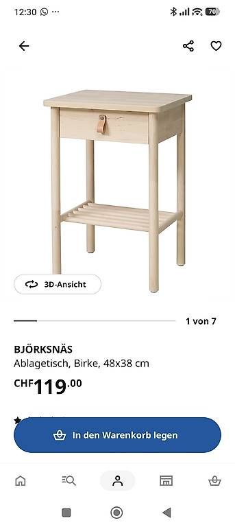 Comodini: Ikea Abstelltisch / Nachttisch 2x – Usato da Mauren venduto da cbr_vj6p 2