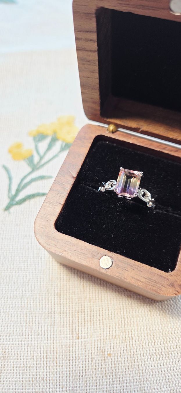 Anelli: NEW - S925 Ametrine Ring (Adjustable) – Nuovo (secondo la descrizione) da Zürich venduto da cin_wcf6 1