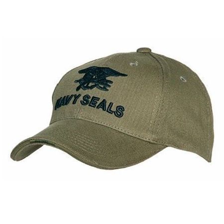 Sportliche Baseballkappe Navy Seal, Grün - schwarze Schrift