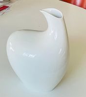 Vase Rosenthal von Hans Wohlrab Modell 2628, H: 24 cm Weiss