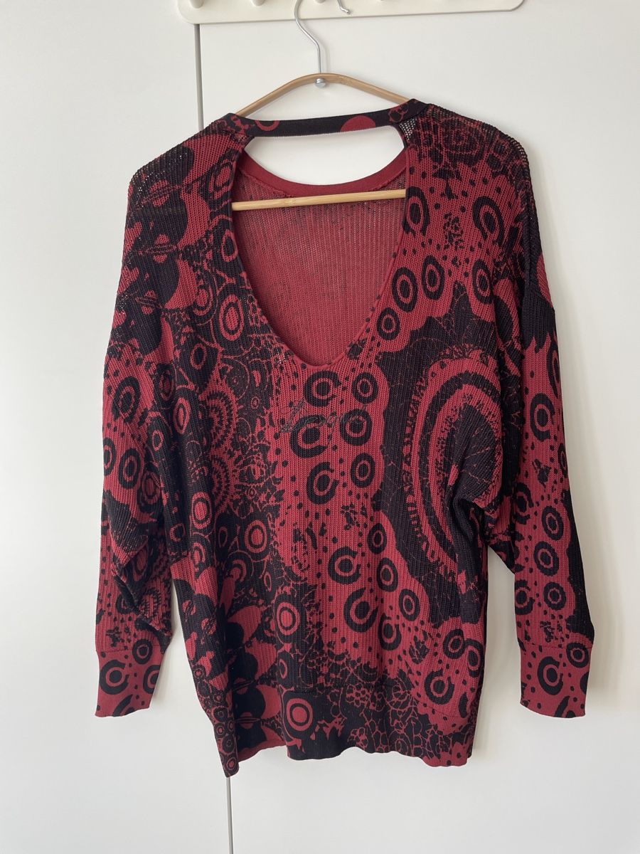 Desigual Maglioni & Felpe: Desigual Feinstrickpullover mit Cut-out & Mandalamuster Gr S – Usato da Neukirch an der Thur venduto da bee88 1