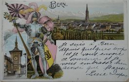 Postkarte Bern 1901 gelaufen nach Royat Frankreich
