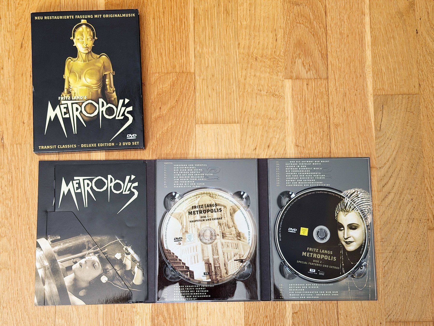 Tutti i DVDs: Metropolis Fritz Lang DVD, Deluxe Edition, Restauriert – Usato da Adliswil venduto da Ch_Mei 2