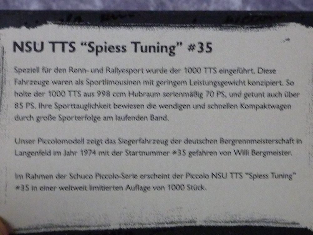 NSU TTS Spiess Tuning Kaufen auf Ricardo