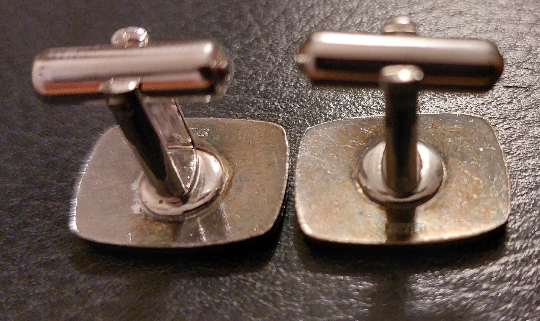 Manschettenknöpfe: Elegante Vintage Manschettenknöpfe, Silber. – Gebraucht aus Fehraltorf von Albino61 6