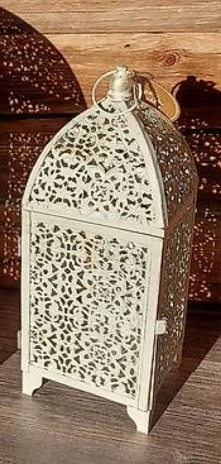 Lanterne: Laterne Metall weiss/gold – Nuovo (secondo la descrizione) da Kerns venduto da Joe990