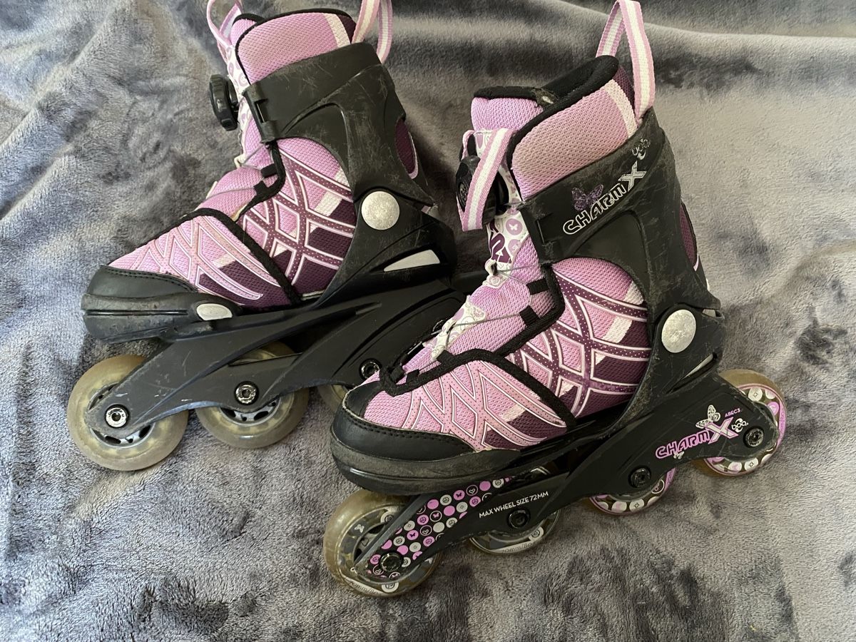 K2 Pattini in linea & Pattini a rotelle: Rollers K2 Charm X Boa violet taille 29-34 – Usato da Lignières venduto da The_assistant