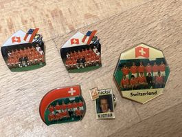 5 Schweizer Nati Anstecknadeln