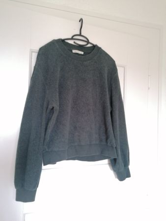 Hessnatur Fleece Sweatshirt / Pullover dunkelgrün Bio 34