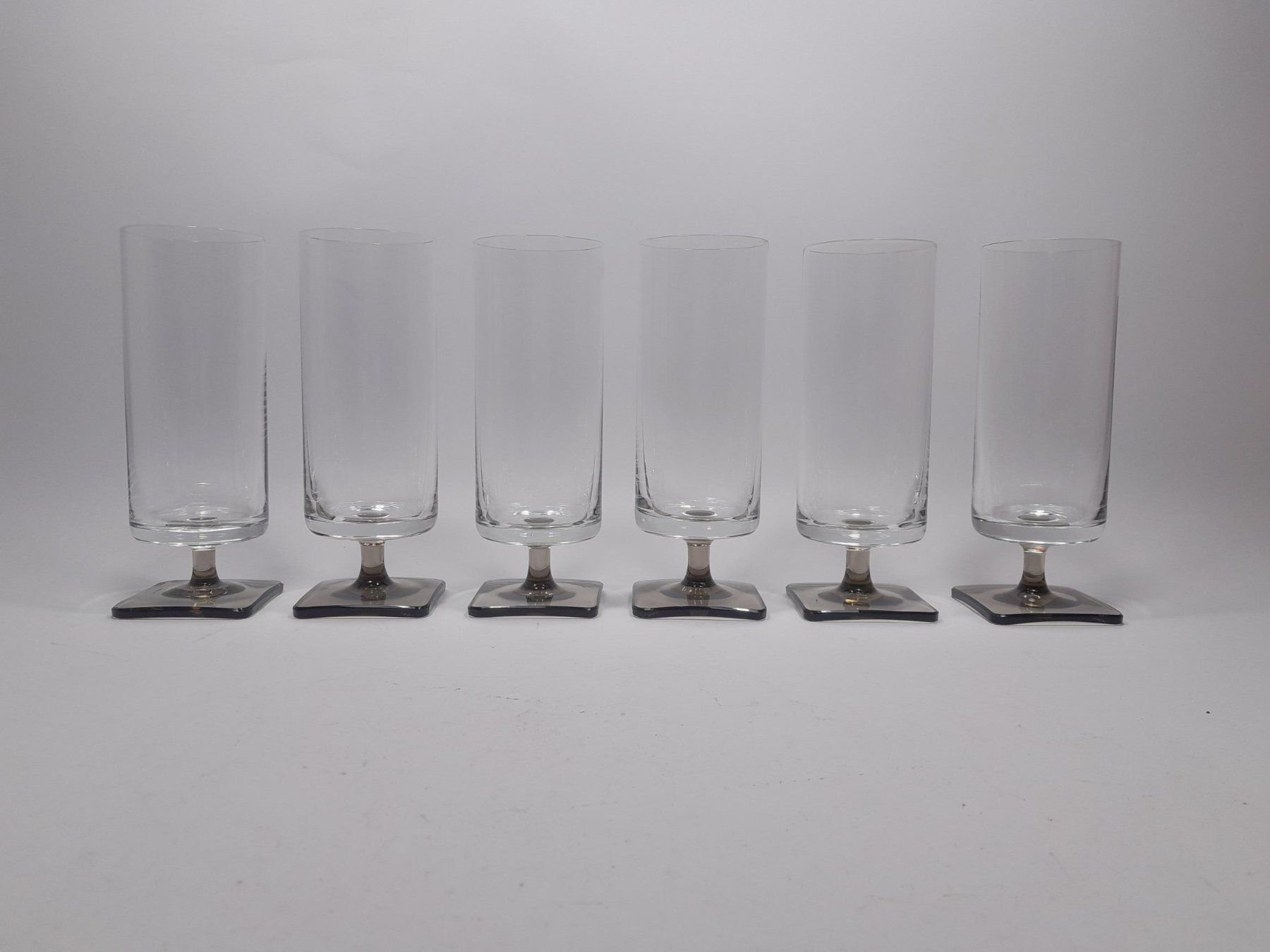5 Vintage Rosenthal Mineralgläser Studio Line - Linear Smoke (D ...