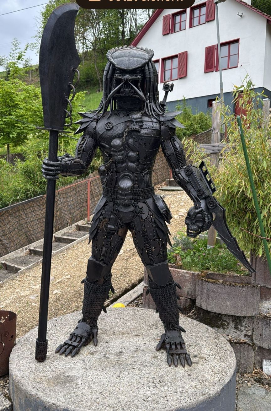 Statuette: Predator Alien Alienkopf Kunst Metal Figuren – Usato da waldenburg venduto da vr161069 6