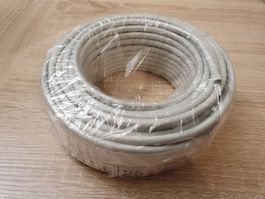 Netzwerkkabel Cat.6 S/FTP, 25m, halogenfrei, grau