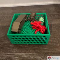 Stackable Storage Basket 3D Printed Organizer