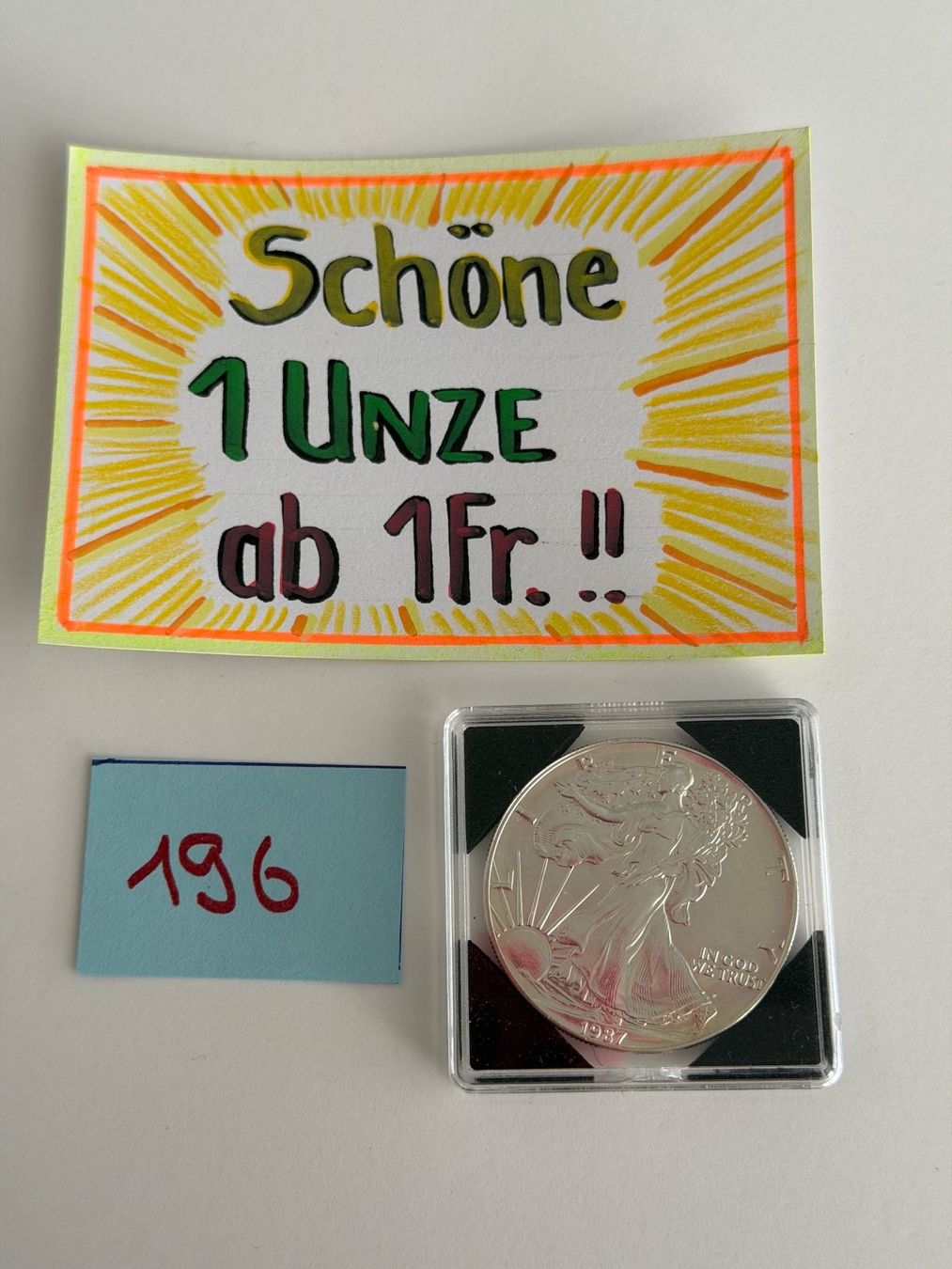 Toutes les monnaies: Schöne Unze 1987 – D'occasion à Engi par kasi09