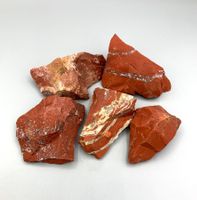 Roter Jaspis - Rohsteine (Set) - Naturbelassen