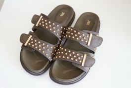 Zara Sandalen mit Nieten, Grösse 41, Sommer Leder