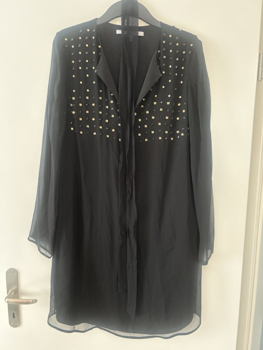 Diane von Furstenberg Vestiti: DVF Kleid Schwarz Grösse 12 mit Nieten – Usato da Oberentfelden venduto da Tomtheturkey