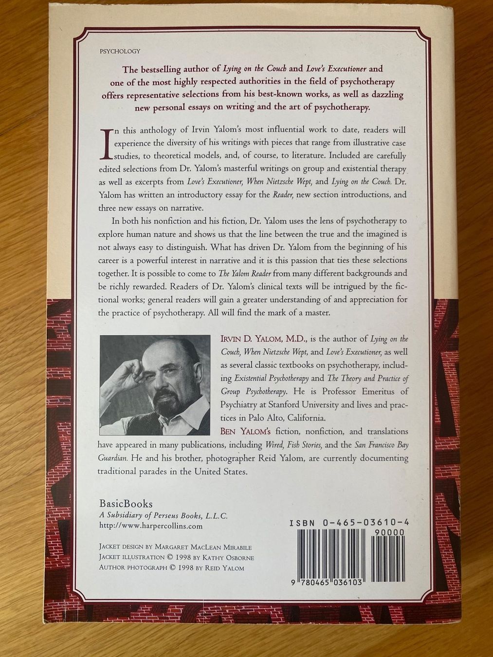 Libri: The Yalom Reader (Taschenbuch) – Usato da Zürich venduto da dbrot 1