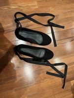 GRACELAND schwarze Ballerinas mit Schleife Grösse 40