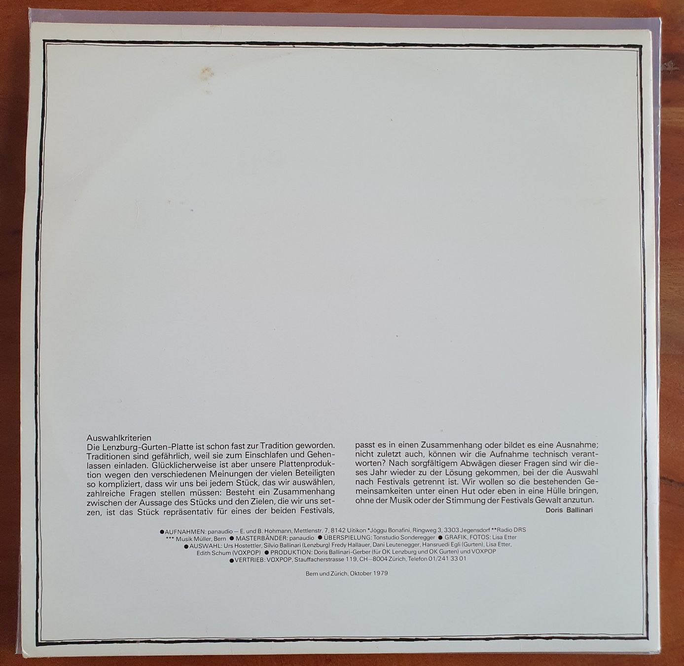 Dischi in vinile: Folkfestival Lenzbug / Gurten 2LP – Usato da Basel venduto da Beretta2 1