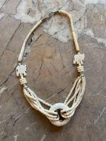 Bone African Hand Carved Bead Necklacee