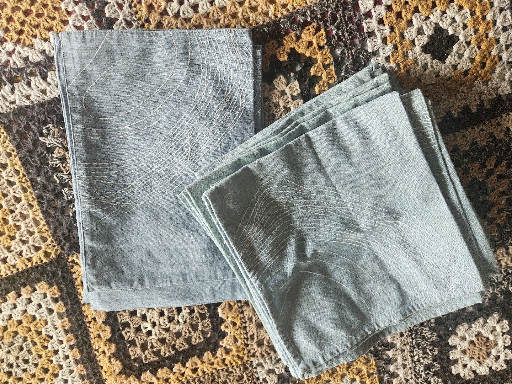 Sonstige Tischwäsche: 17 serviettes et 7 sets de table coton – Neu (gemäss Beschreibung) aus Thônex von lacomtessedesfees