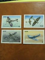 Collection de timbres Nevis - Avions de guerre Spitfire!