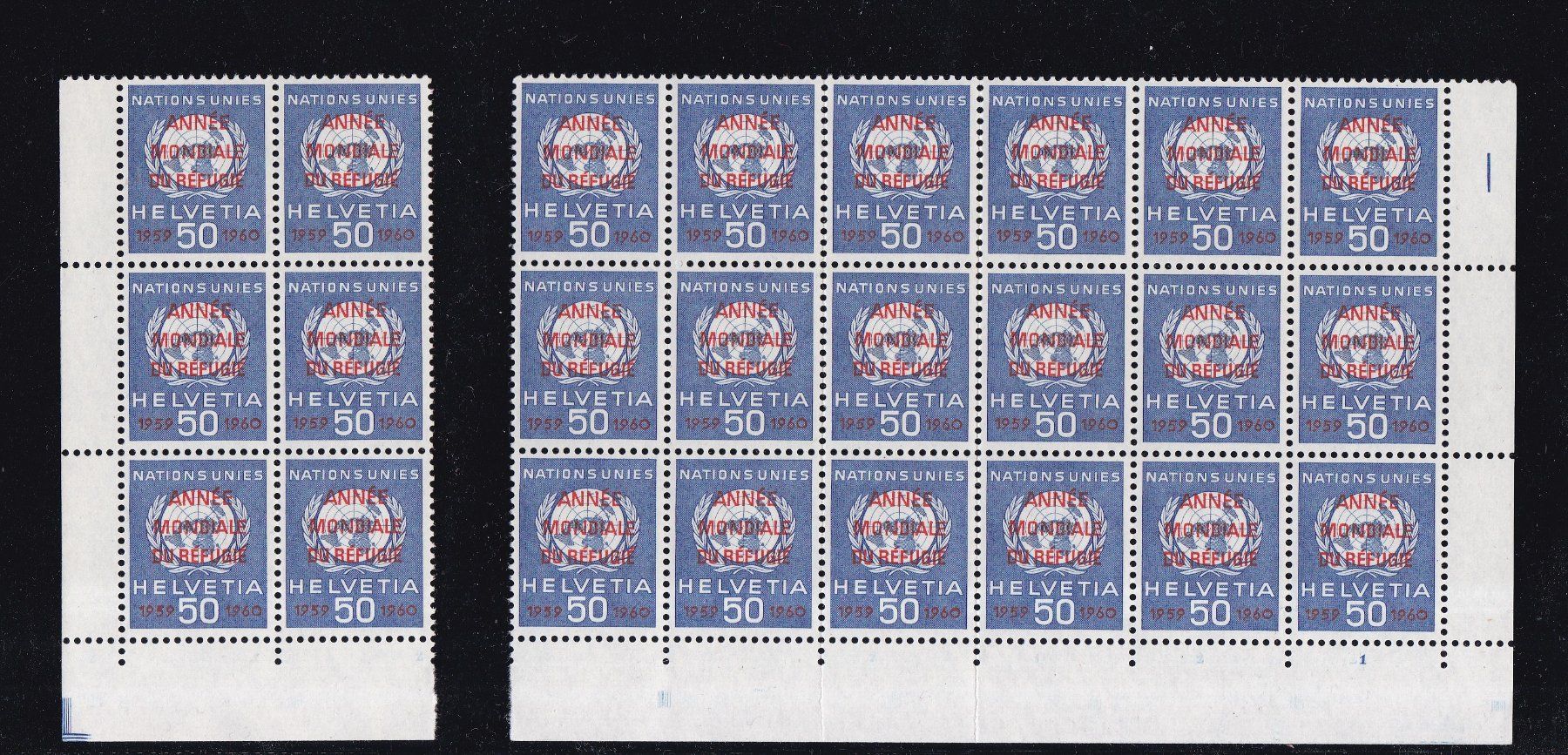Alle Briefmarken: Bogenstücke & FDCs "Genfer Ämter" – Gebraucht aus Münchwilen AG von Nesar 2