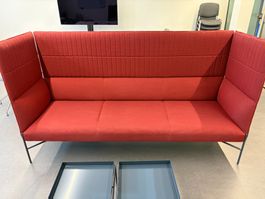 Design Sofa Tacchini rot guter Zustand 3 Plätzer 214 cm