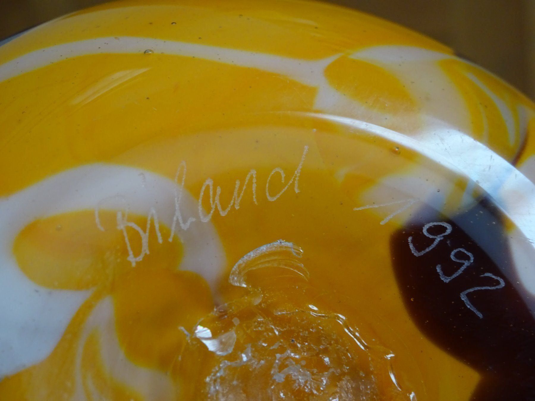 Vasen & Gefässe: Vase Orange Braun / Biland Tangoglas – Gebraucht aus Esslingen von eintagammeer 5