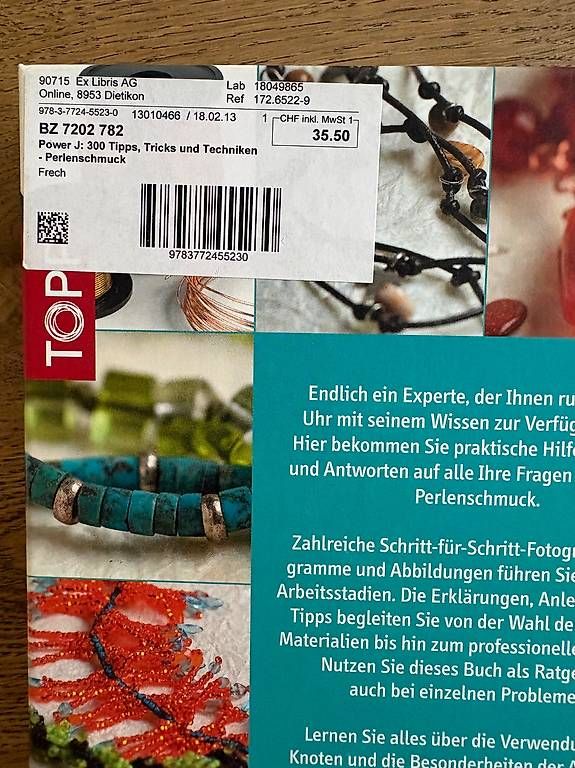 Libri: TOPP Buch Perlenschmuck, NP 35.50 – Nuovo (secondo la descrizione) da Hergiswil NW venduto da MiTerwi 1