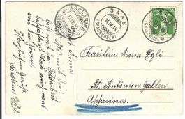 Postkarte Saas - St.Antönien