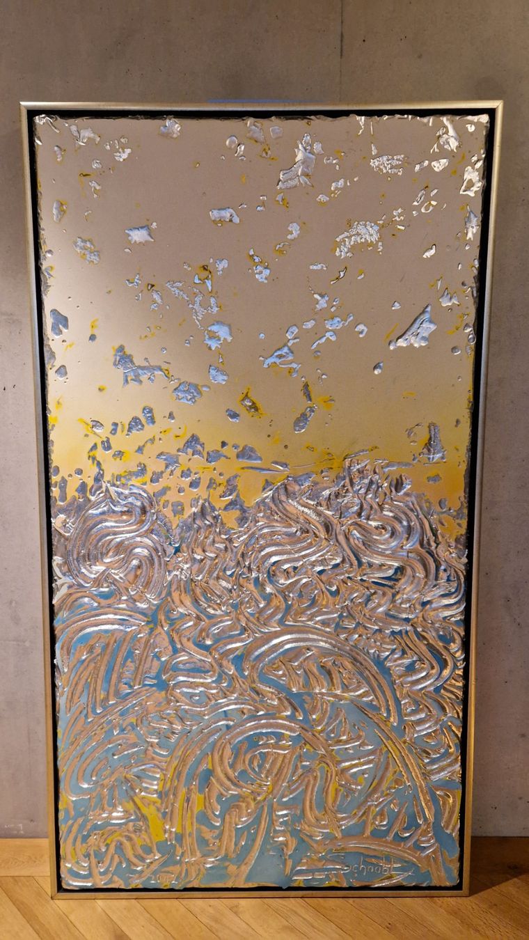 Dipinti: 175 x 95 artwork by Walter Schnabl - First Hour – Usato da Adliswil venduto da fashionholic 1
