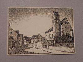 Karte Rüti ZH Künstler Meienhofer 1932