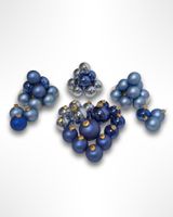Weihnachtskugeln Set Blau 51 Stück
