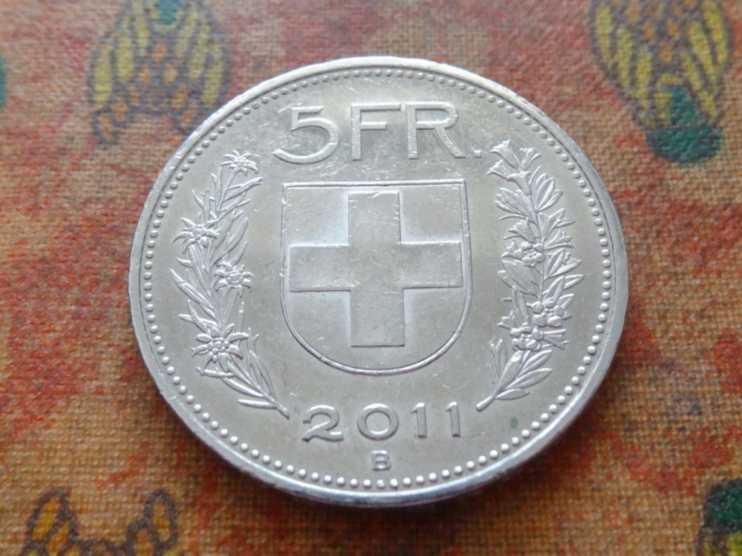 Tutti le monete: 5 Fr. 2011 – Usato da Romanel-sur-Lausanne venduto da Swift13