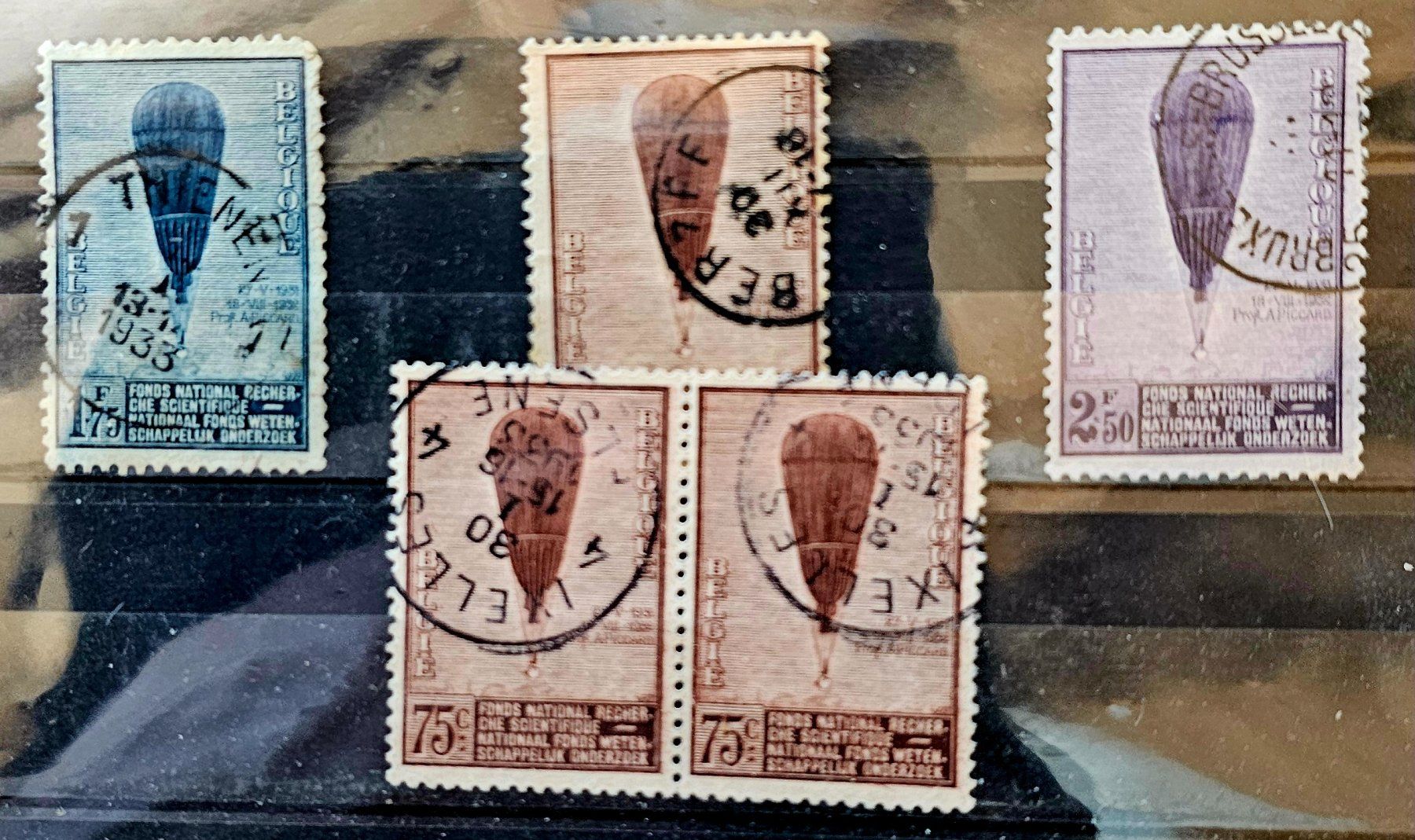 Tous les timbres: BELGIQUE vol Auguste Piccard, 1932 – D'occasion à Les Valettes par Nuba1