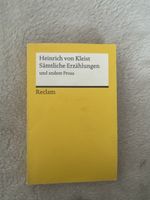 Heinrich von Kleist Sämtliche Erzählungen Reclam