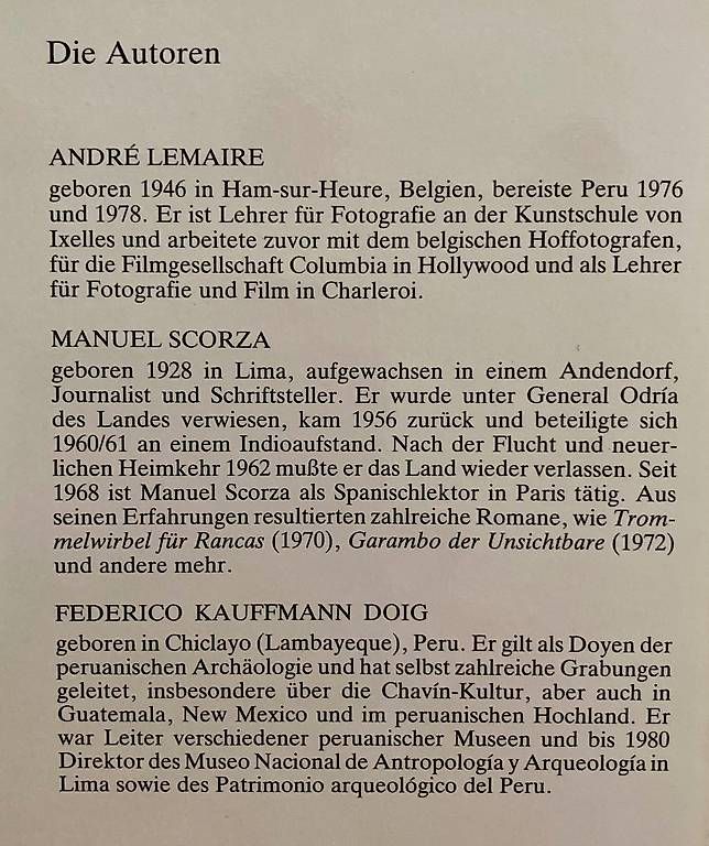 Libri: Bildband Peru – Usato da Biel/Bienne venduto da Murmeltier04 4