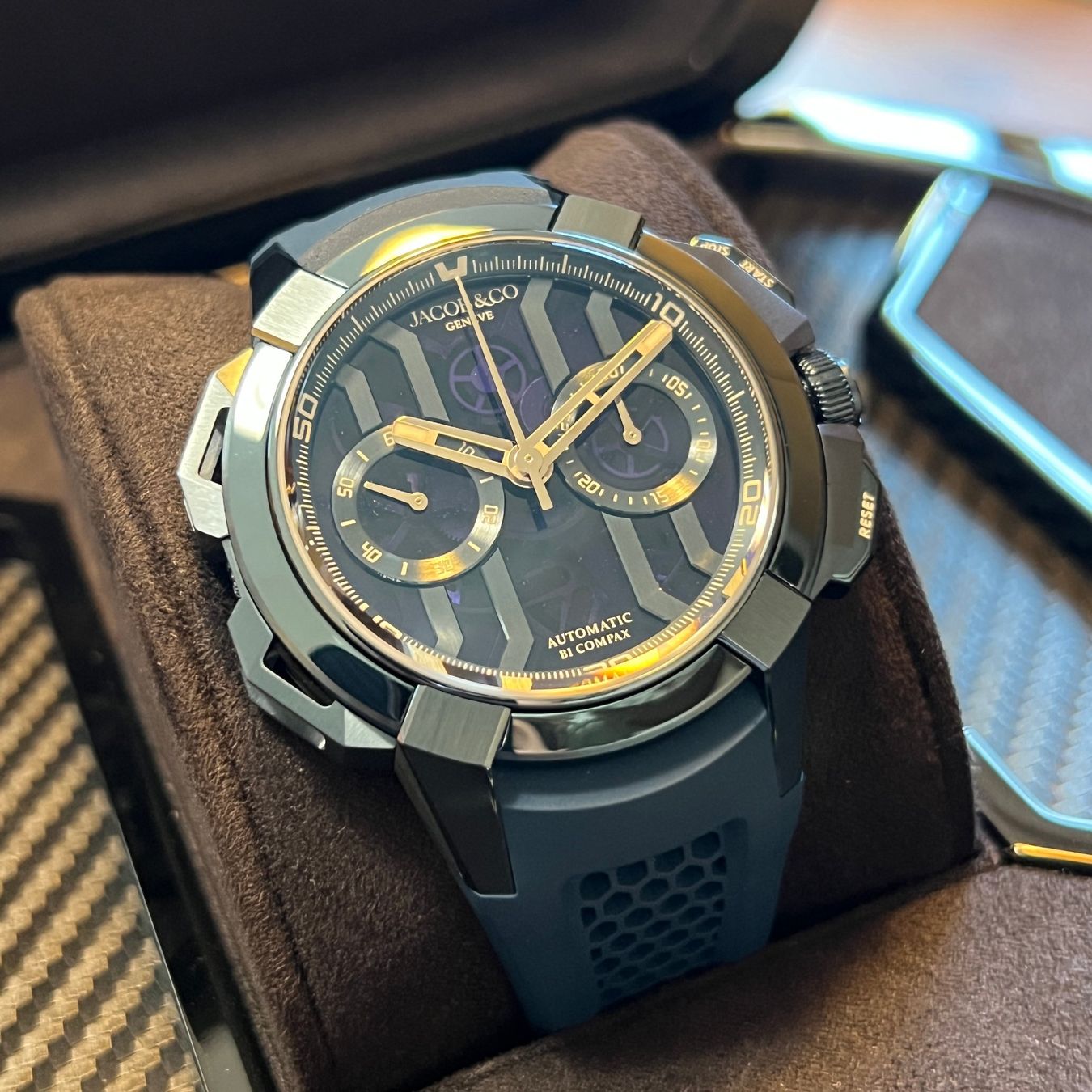 Orologi: FLASH SALE Jacob & Co Epic X Chrono 43mm Full Set – Usato da Carouge GE venduto da Watchaser 1